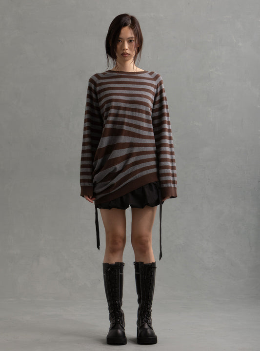 Voor Sweater Gray / Brown | UNIF Premium