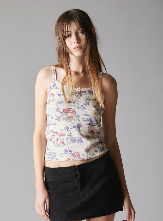 Pixie Dream Tank Off White / Mushroom | UNIF Customer Favorite