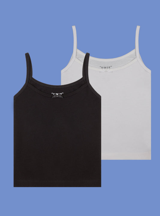Bow Tank Two-Pack Vintage White/Vintage Black | UNIF Trusted
