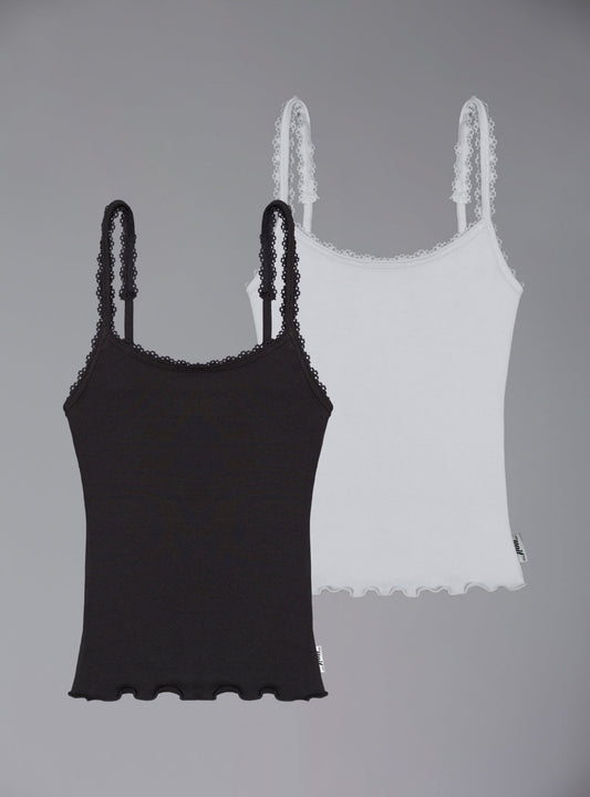 Lettuce Tank Two Pack Black/White | UNIF Premium