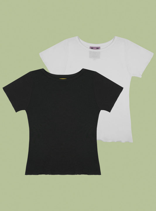 Go-To Two-Pack Off White/Black | UNIF Top Pick