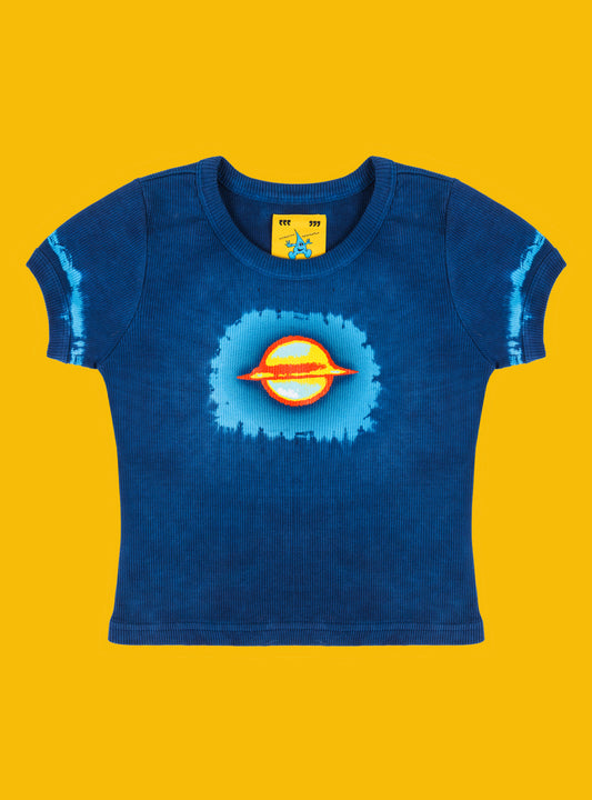 Saturn Baby Tee Blue Tie Dye | UNIF Smart Buy