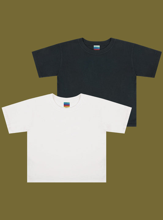 Baby Tee Two-Pack Black/White | UNIF Premium