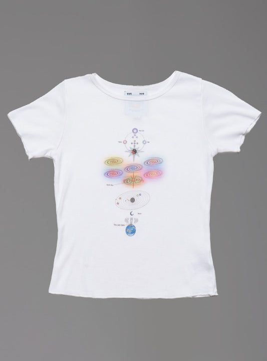 You Are Here Baby Tee Vintage White | UNIF Trusted