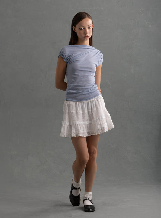 Bobbin Mini Skirt Off White | UNIF Trusted