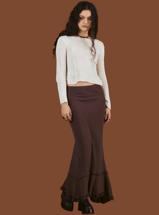 Rhizome Skirt Brown | UNIF Customer Favorite