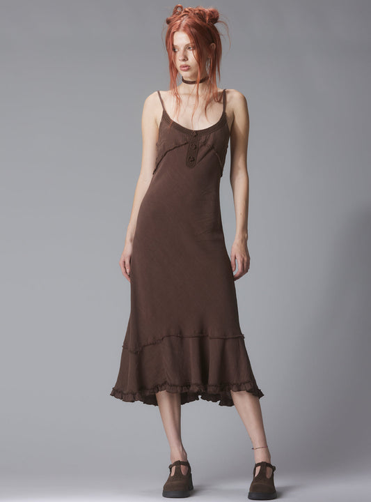 Rhizome Dress Brown | UNIF Trusted
