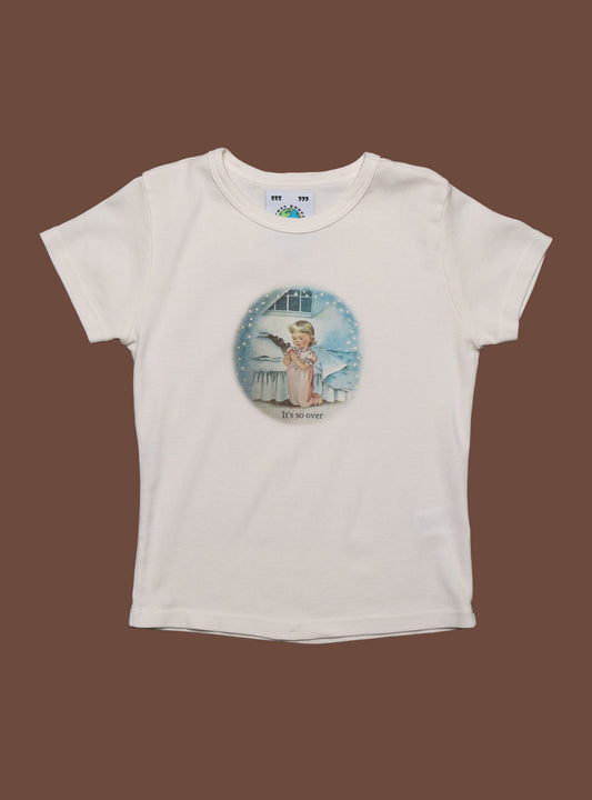 It's Over Baby Tee Off White | UNIF New
