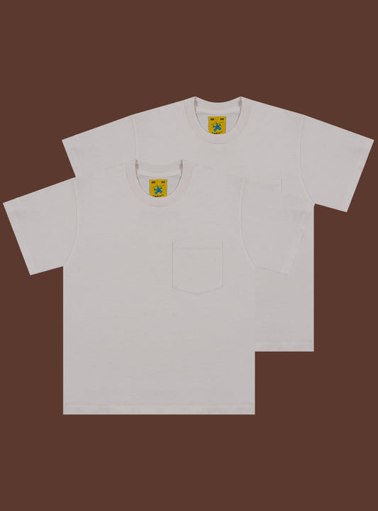Pocket Tee Two-Pack Vintage White | UNIF Value