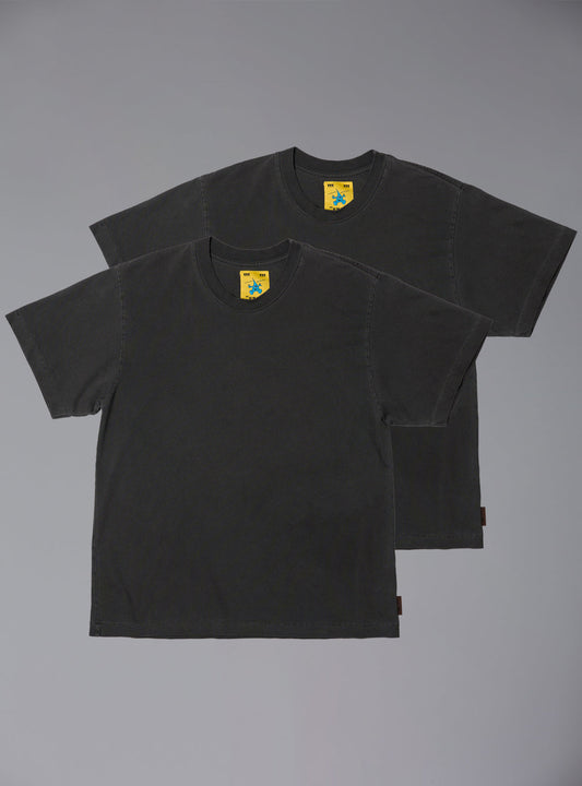 Basic Tee Two-Pack Vintage Black | UNIF Quality