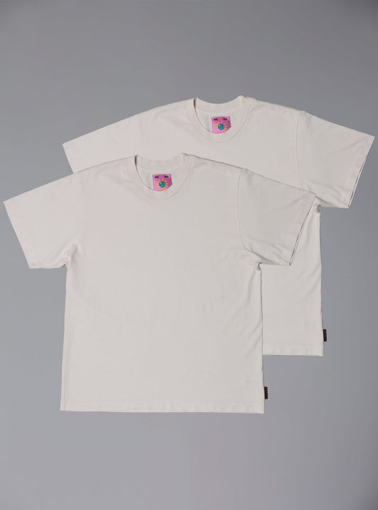 Basic Tee Two-Pack Vintage White | UNIF Trusted