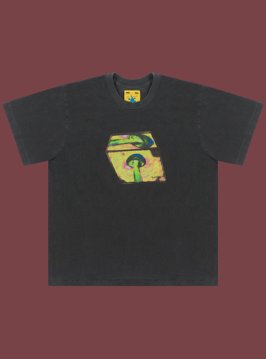 Time Cube Tee Vintage Black | UNIF Top Pick