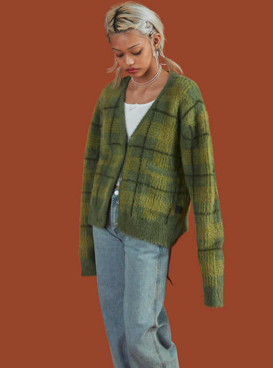 Ty Cardigan Multi Green | UNIF Value