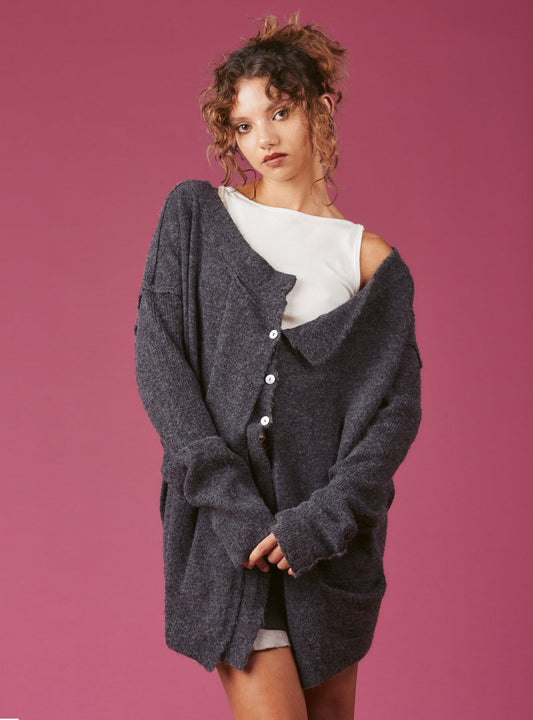 Lusc Cardigan Grey | UNIF Smart Buy