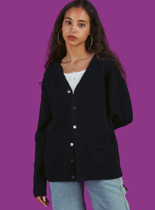 X Cardigan Black | UNIF Value