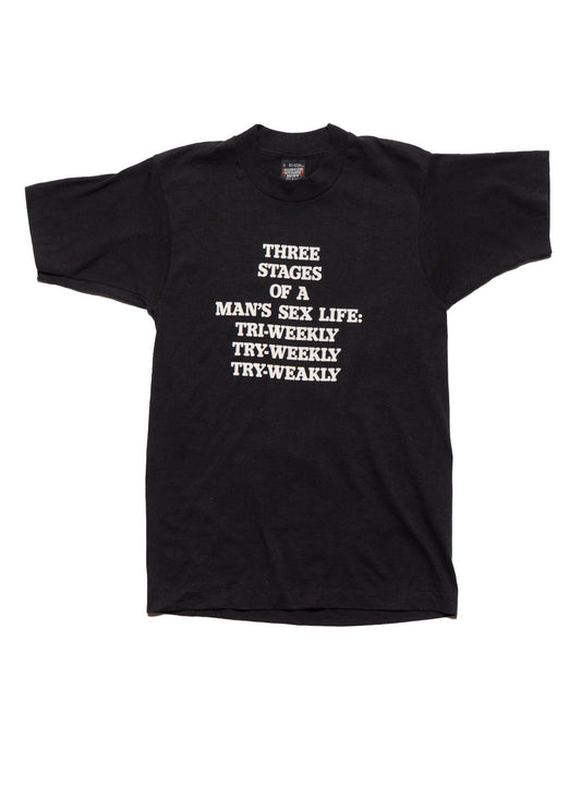Vintage Three Stages Tee Black | UNIF Smart Buy