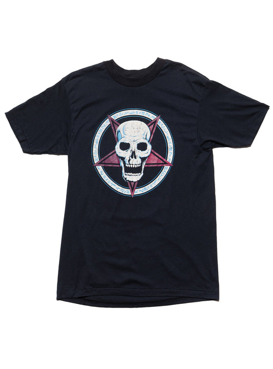 Vintage Pentagram Skull Tee Black | UNIF Value
