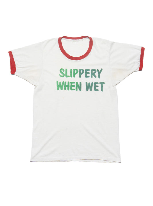 Vintage Slippery When Wet Tee White | UNIF Smart Buy