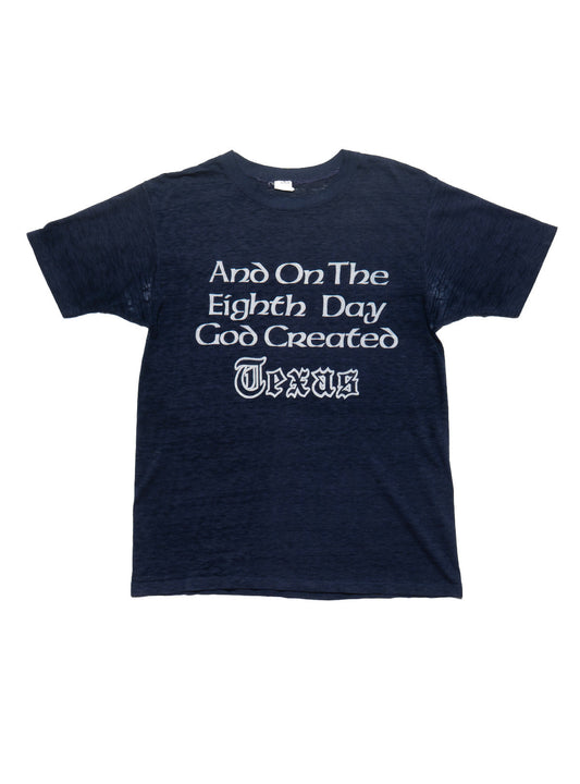 Vintage And On The Eighth Day God Created Texas Tee Dark Blue | UNIF Trusted