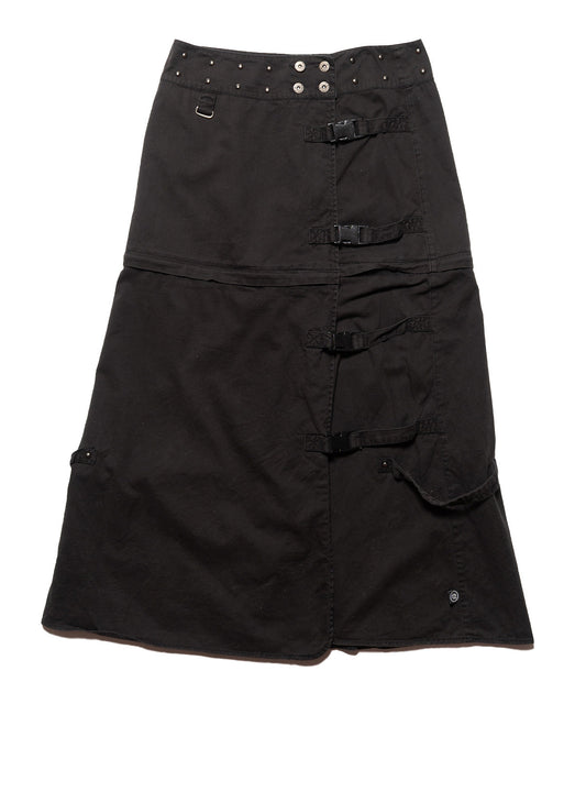 Vintage Y2k Goth Illig Convertible Skirt Black | UNIF Smart Buy