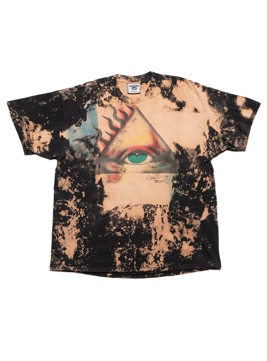 Vintage Bleached Eye of Providence Tee Black / Bleached | UNIF Premium