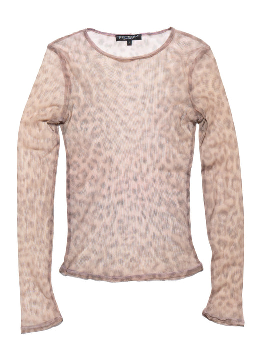 Vintage Betsy Johnson Cheetah Print Long Sleeve Top Multi | UNIF Value