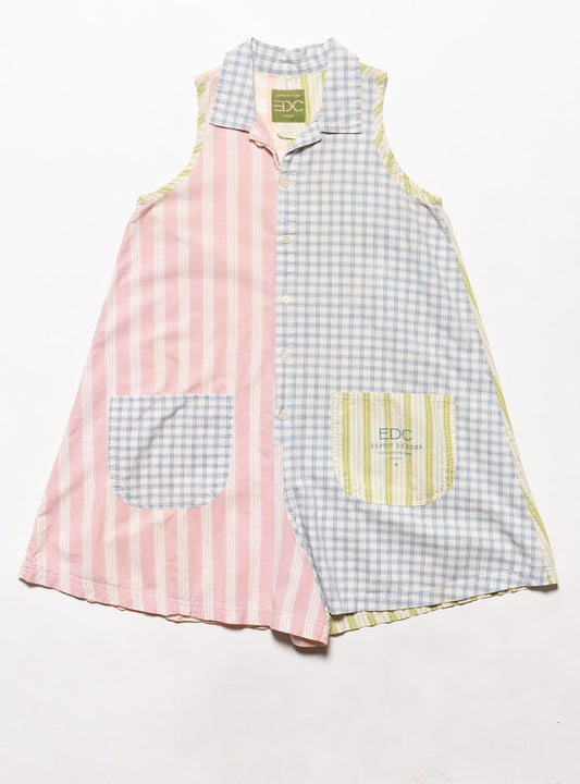 Vintage EDC by ESPRIT Colorblocked Shirt Tank Dress Multi | UNIF Premium