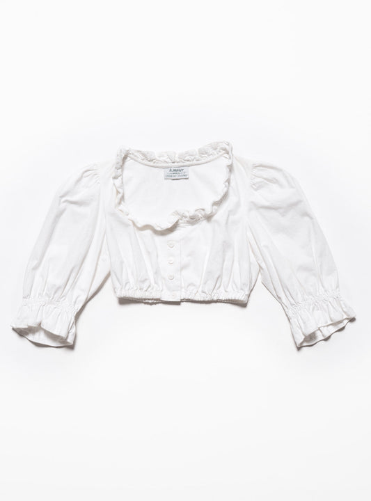 Vintage H Moser Dirndl Top White | UNIF Latest