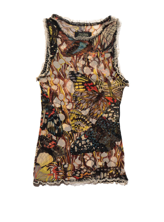 Vintage Jean Paul Gaultier Butterfly Mesh Tank Multi | UNIF Trusted