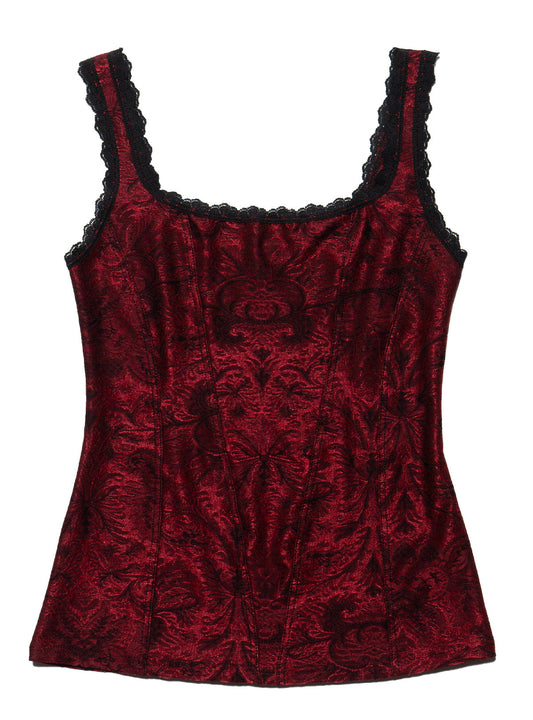 Vintage Caché Red Velvet top Red | UNIF Top Pick