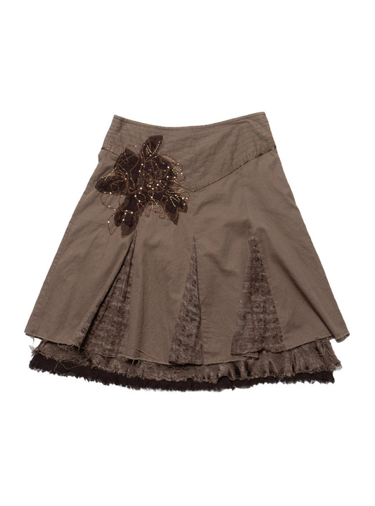 Vintage Vila Skirt Brown | UNIF Quality