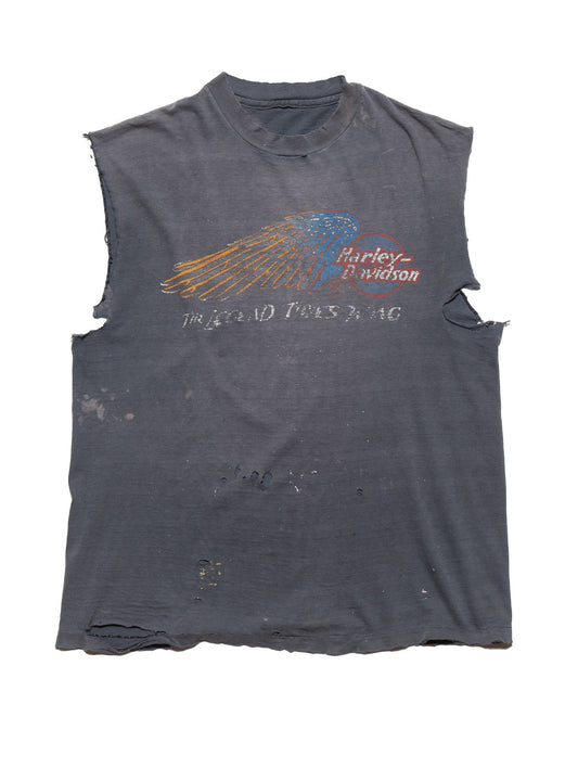 Vintage Harley Las Vegas Sleeveless Tee Black | UNIF Quality