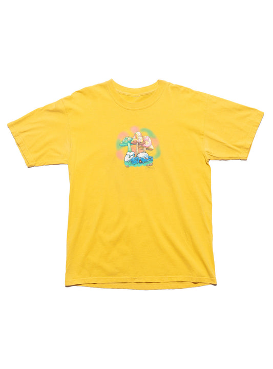 Vintage Smurf Mushroom Tee Yellow | UNIF Latest
