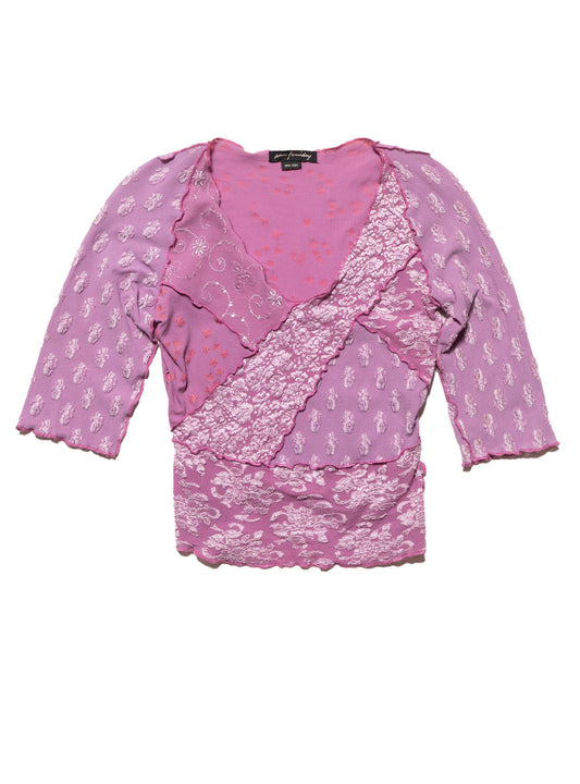 Vintage Ann Ferriday Patchwork Top Purple / Pink | UNIF Trusted