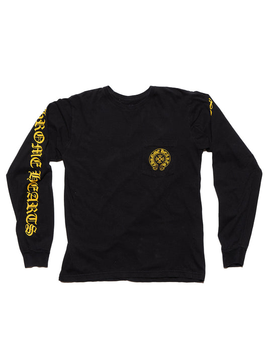 Vintage Chrome Hearts Long Sleeve Tee Black | UNIF Top Pick